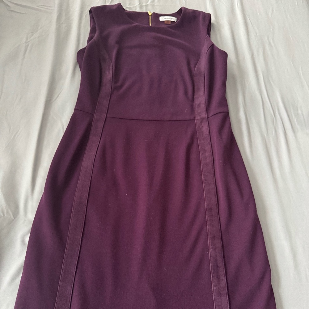 Purple pencil dress